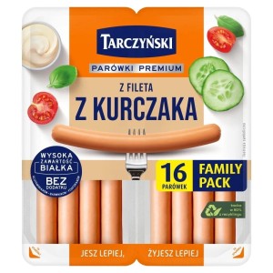 TARCZYŃSKI PARÓWKI Z FILETA Z KURCZAKA FAMILY 360G