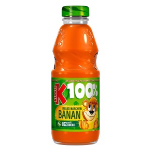 KUBUŚ  BANAN-MARCHEW-JABŁKO SZKŁO 300ML/20SZT