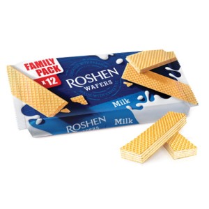 Wafle z kremem mlecznym 216g/16szt ROSHEN