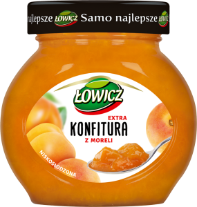 ŁOWICZ KONFITURA MORELOWA NISKOSŁODZONA 240G