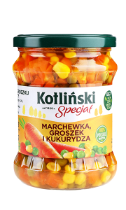 KOTLIŃSKI SPECJAŁ MARCHEW-GROSZEK-KUKURYDZA 470G/6SZT