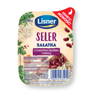 LISNER SAŁATKA Z CHRUPKIM SELEREM I FASOLĄ 140G