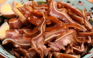 Uszy świńskie wędzone, krojone, solone i przyprawiane 150g/10szt RIGA STANDARD