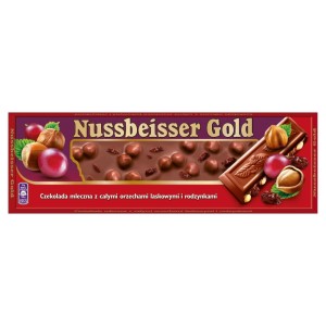 MONDELEZ CZEKOLADA NUSSBEISSER MLECZNA Z RODZYNKAMI I ORZECHAMI 220G