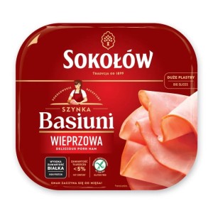 SOKOŁÓW SZYNKA BASIUNI PLASTRY 140G