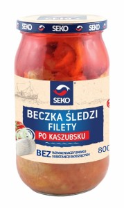 SEKO ŚLEDŹ PO KASZUBSKU 800G BECZKA