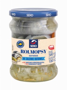 SEKO ZŁOTA RYBKA ROLMOPSY W ZALEWIE OCTOWEJ 380G