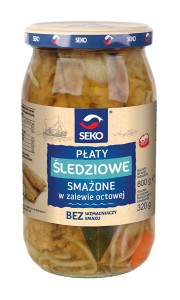 SEKO PŁATY ŚLEDZIOWE SMAŻONE W ZALEWIE OCTOWEJ 800G