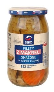 SEKO FILETY Z MAKRELI SMAŻONE W ZALEWIE OCTOWEJ 800G