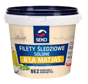 SEKO FILET ŚLEDZIOWY A`LA MATJAS SOLONY 400/800G