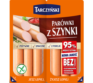 TARCZYŃSKI PARÓWKI Z SZYNKI 220G