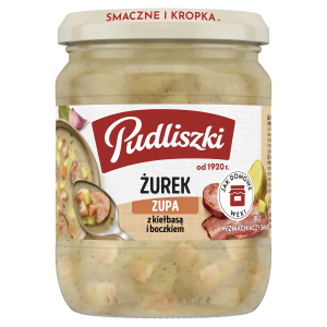 PUDLISZKI ŻUREK Z KIEŁBASĄ I BOCZKIEM 440G