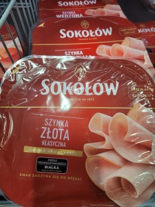 SOKOŁÓW SZYNKA ZŁOTA PLASTRY 500G