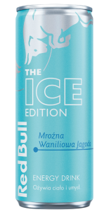 RED BULL WINTER EDITION MROŹNA WANILIOWA JAGODA PUSZKA 250ML