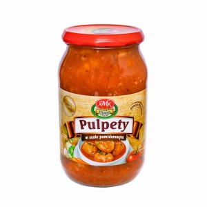 MOJA KUCHNIA KLOPSY W SOSIE POMIDOROWYM 850G