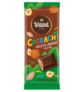 WAWEL CZEKOLADA COCOACH! ORZECH LASKOWY 86G