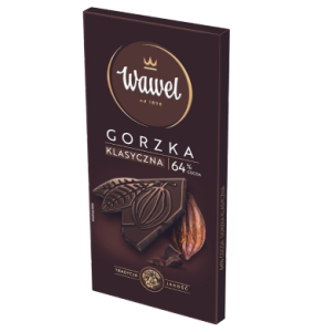 WAWEL CZEKOLADA PREMIUM GORZKA 64% COCOA 90G