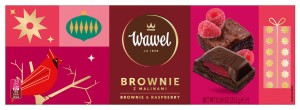 WAWEL CZEKOLADA BROWNIE Z MALINAMI 252G