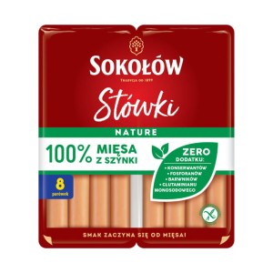 SOKOŁÓW PARÓWKI STÓWKI Z SZYNKI 160G