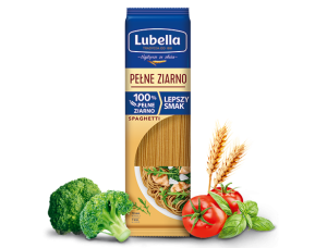 (+6szt) LUBELLA MAKARON PEŁNE ZIARNO SPAGHETTI 400G 