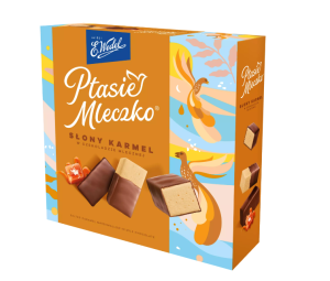 (+6szt) WEDEL PTASIE MLECZKO SŁONY KARMEL 340G