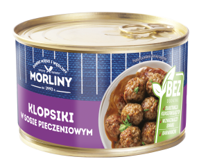 MORLINY KLOPSIKI W SOSIE PIECZENIOWYM 400G