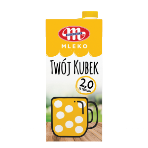 MLEKOVITA MLEKO 2% TWÓJ KUBEK 1L/12SZT