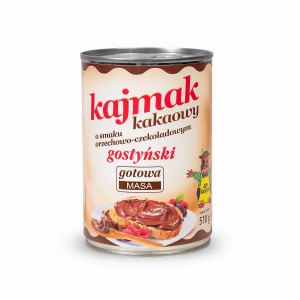 ( +6szt) GOSTYŃ KAJMAK KAKAOWY O SMAKU ORZECHOWO-CZEKOLADOWYM 510G 