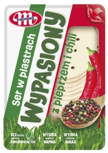 MLEKOVITA SER PLASTRY WYPASIONY Z PIEPRZEM I CHILI 135G