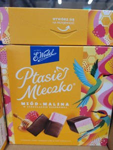 ( 6SZT) WEDEL PTASIE MLECZKO MIÓD-MALINA 340G 