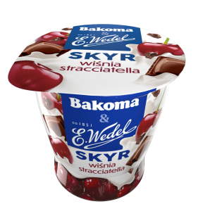 BAKOMA SKYR WEDEL WIŚNIA STRACCIATELLA 150G