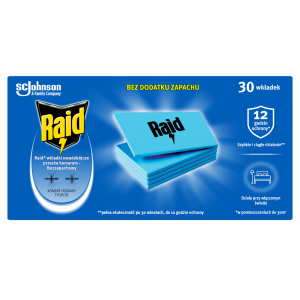 RAID WKŁADKI DO URZĄDZENIA ELEKTRYCZNEGO 30SZT