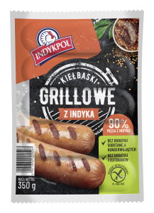 INDYKPOL KIEŁBASKI GRILLOWE Z INDYKA 350G