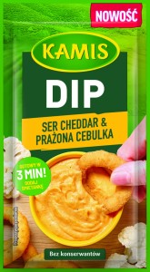 KAMIS DIP CHEDDAR & PRAŻONA CEBULKA 20G