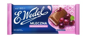 WEDEL CZEKOLADA MLECZNA WINOGRONOWA 100G