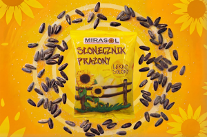 MIRASOL SŁONECZNIK PRAŻONY LEKKO SOLONY 190G/30SZT