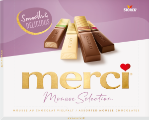 BOMBONIERKA MERCI MUS CZEKOLADOWY 210G