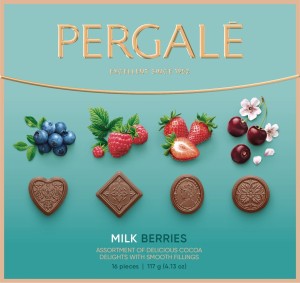 PERGALE BOMBONIERKA MILK BERRIES 114G