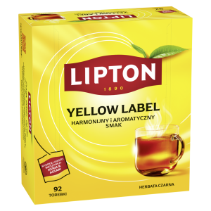 (+6SZT) LIPTON YELLOW LABEL HERBATA CZARNA EXPRESOWA 92TB 