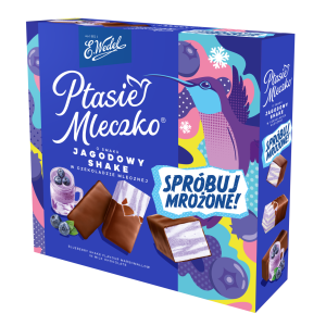 (+6SZT) WEDEL PTASIE MLECZKO JAGODOWY SHAKE 340G 