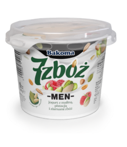 BAKOMA JOGURT 7 ZBÓŻ MEN MALINA/PISTACJA/ZIARNA ZBÓŻ 300G