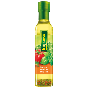 KRUSZWICA OLEJ RZEPAKOWY BAZYLIA, POMIDOR, OREGANO 250ML