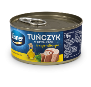 LISNER TUŃCZYK KAWAŁKI W OLEJU 170G