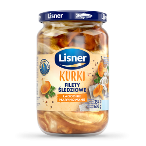 LISNER FILETY ŚLEDZIOWE Z KURKAMI 600G