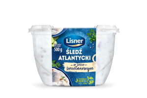 LISNER FILETY ŚLEDZIOWE W SOSIE ŚMIETANOWYM 500G