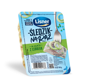 LISNER ŚLEDZIK NA RAZ Z CEBULKĄ 100G