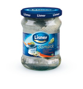 LISNER PŁATY ŚLEDZIOWE W ZALEWIE OCTOWEJ BISMARK 400G
