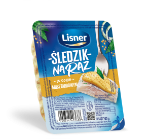 LISNER ŚLEDZIK NA RAZ W SOSIE MUSZTARDOWYM 100G