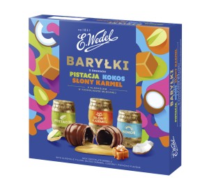 WEDEL BARYŁKI PISTACJA-KOKOS-SŁONY KARMEL 200G