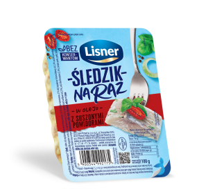 LISNER ŚLEDZIK NA RAZ Z SUSZONYMI POMIDORAMI 100G